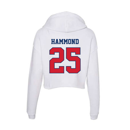 Francis Marion - NCAA Women's Basketball : Rebecca Hammond - Women's Crop Fleece Hoodie-1