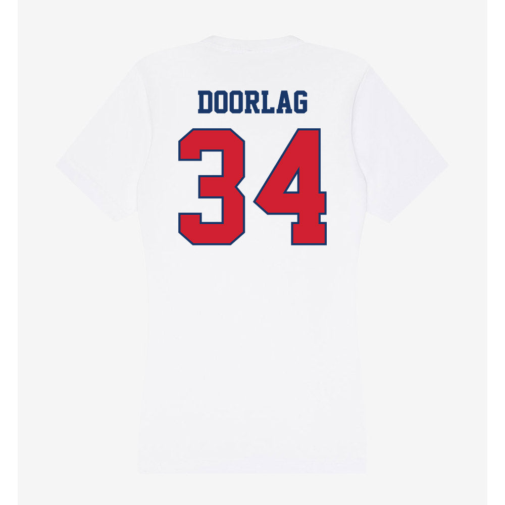 Francis Marion - NCAA Baseball : Zach Doorlag - Women's V-Neck T-Shirt-1