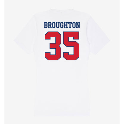 Francis Marion - NCAA Men's Basketball : Jaden Broughton - Women's V-Neck T-Shirt-1