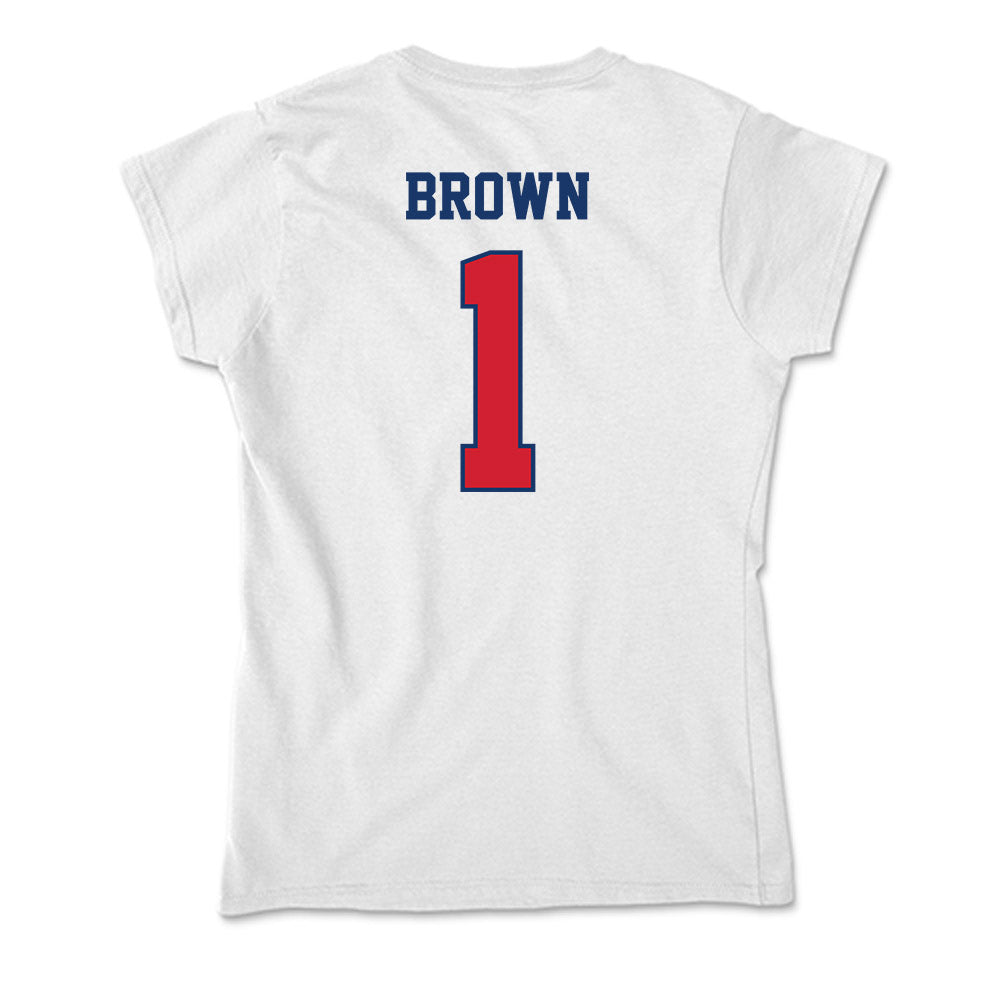 Francis Marion - NCAA Acrobatics & Tumbling : Mikayla Brown - Soft Style Women’s T-Shirt-1