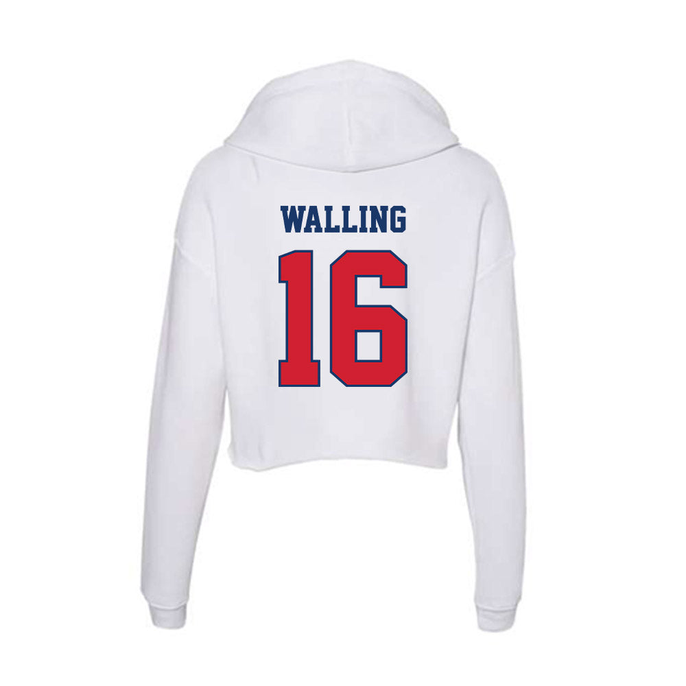 Francis Marion - NCAA Softball : Jenna Walling - Women's Crop Fleece Hoodie-1