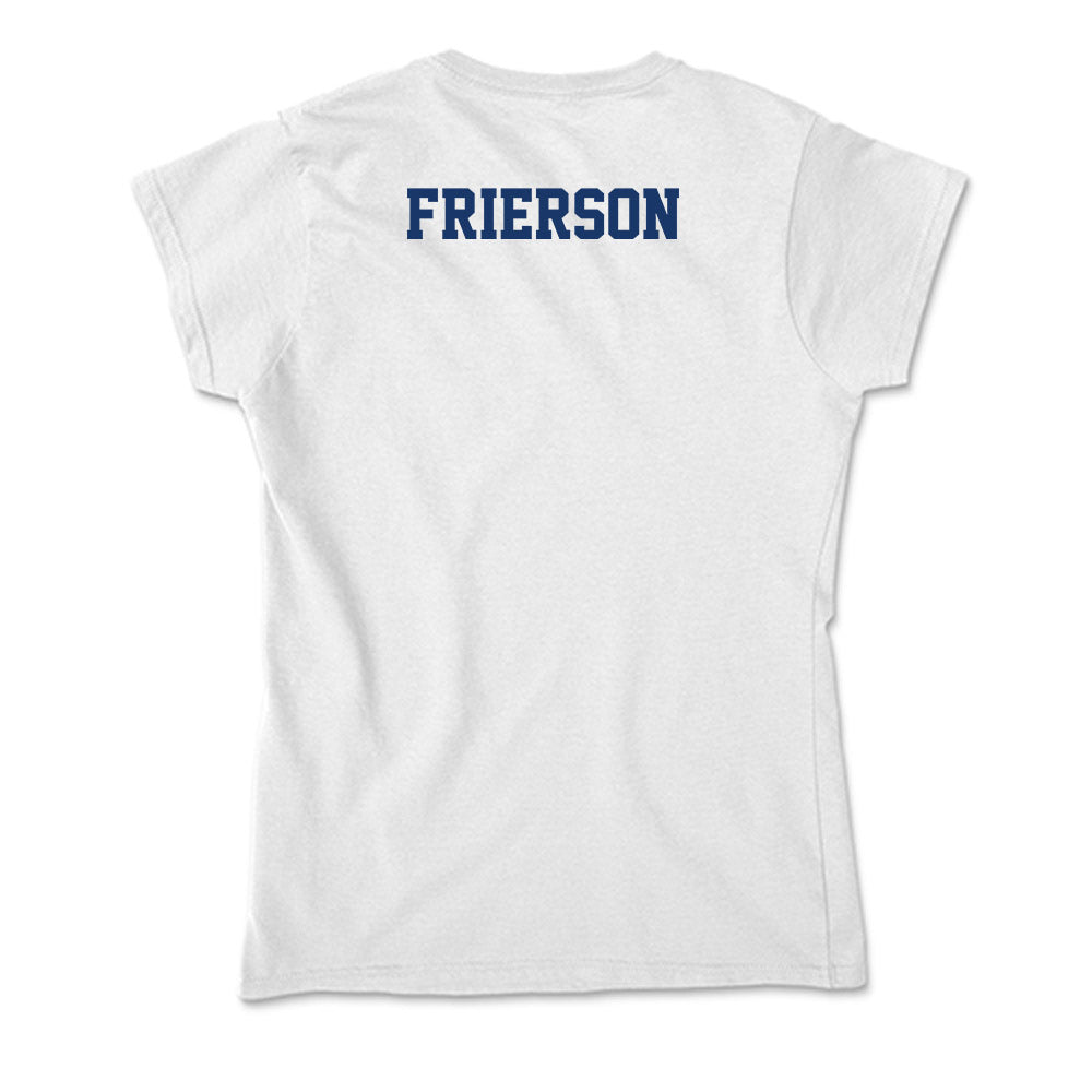 Francis Marion - NCAA Men's Track & Field : Messiah Frierson - Soft Style Women’s T-Shirt-1