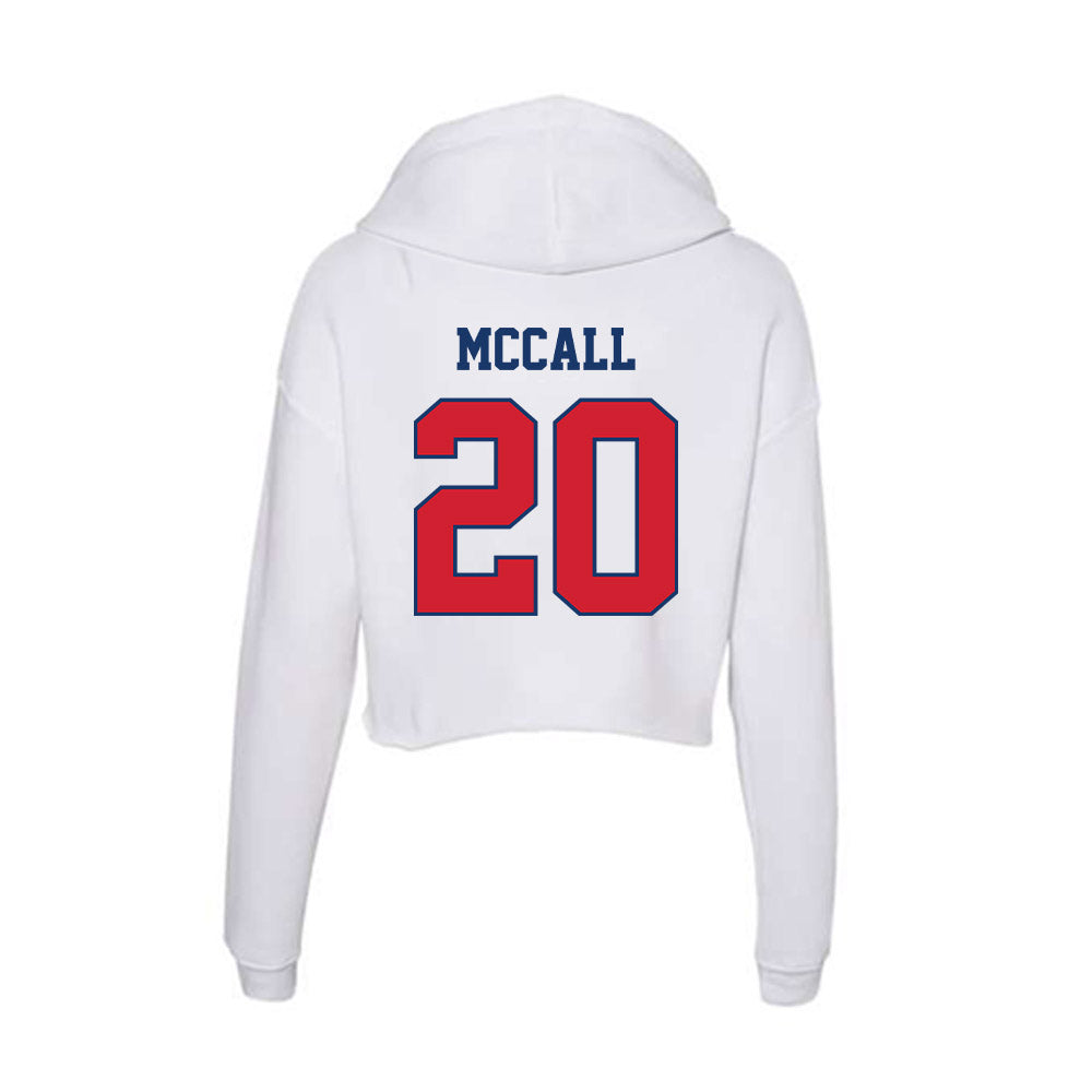 Francis Marion - NCAA Men's Basketball : Kameron McCall - Women's Crop Fleece Hoodie-1