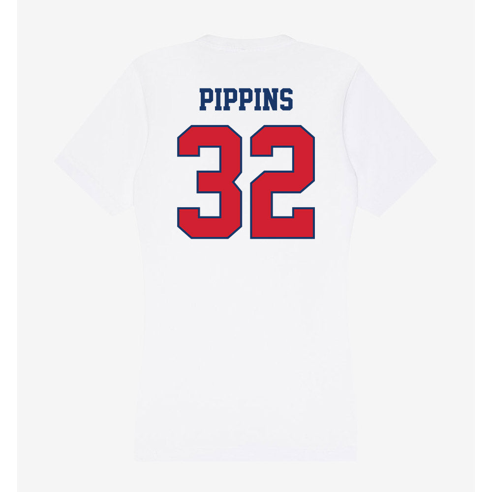 Francis Marion - NCAA Acrobatics & Tumbling : Alyssa-Naomi Pippins - Women's V-Neck T-Shirt-1