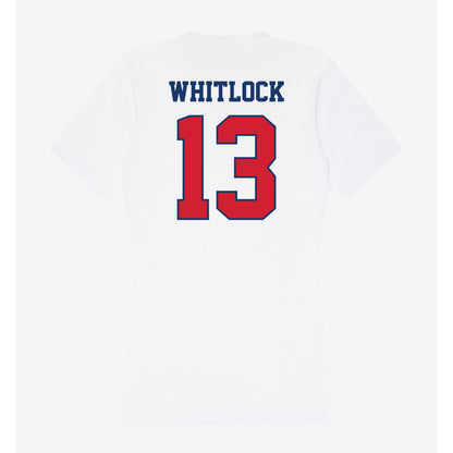 Francis Marion - NCAA Acrobatics & Tumbling : Hallie Whitlock - Women's V-Neck T-Shirt-1
