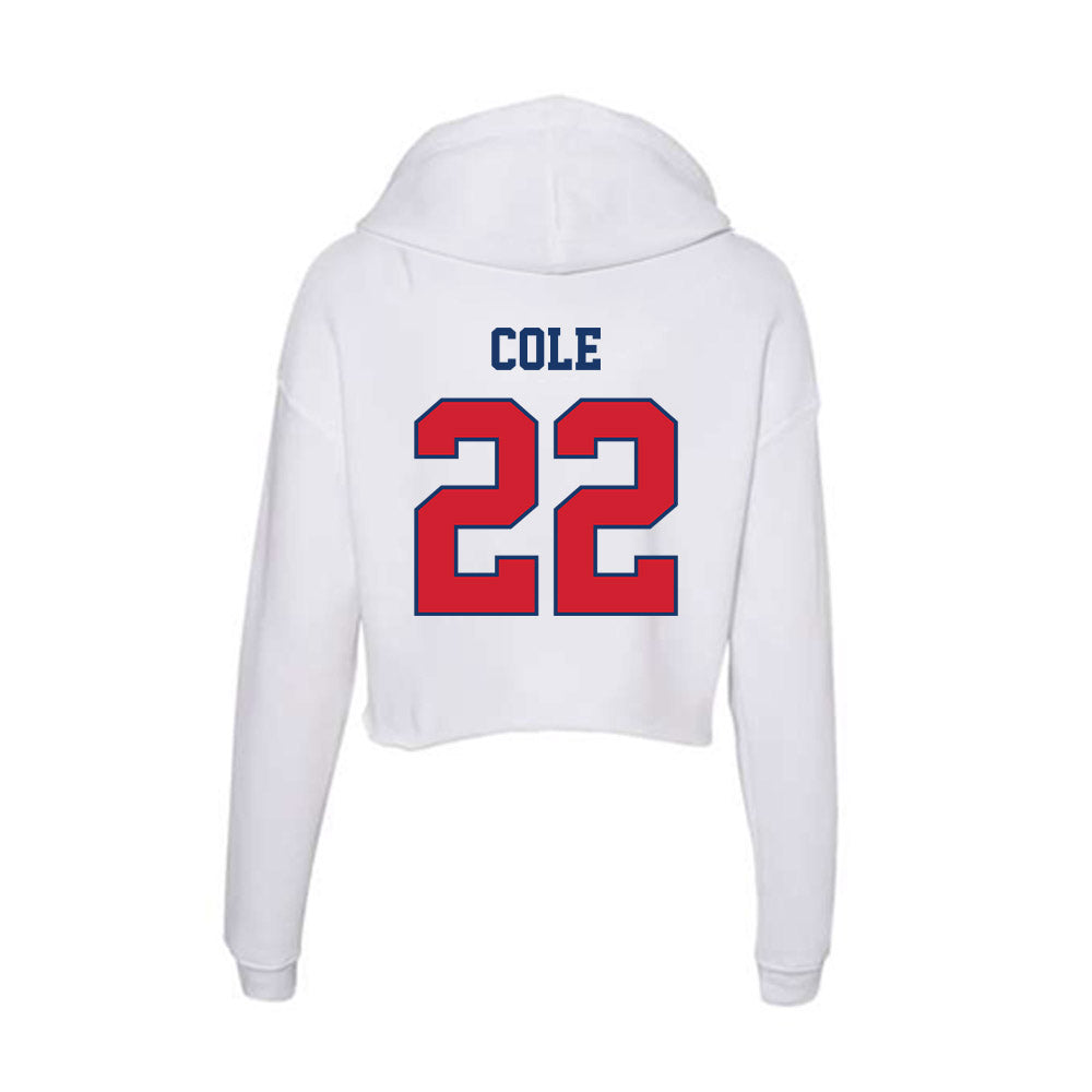 Francis Marion - NCAA Men's Basketball : Adonis Cole - Women's Crop Fleece Hoodie-1