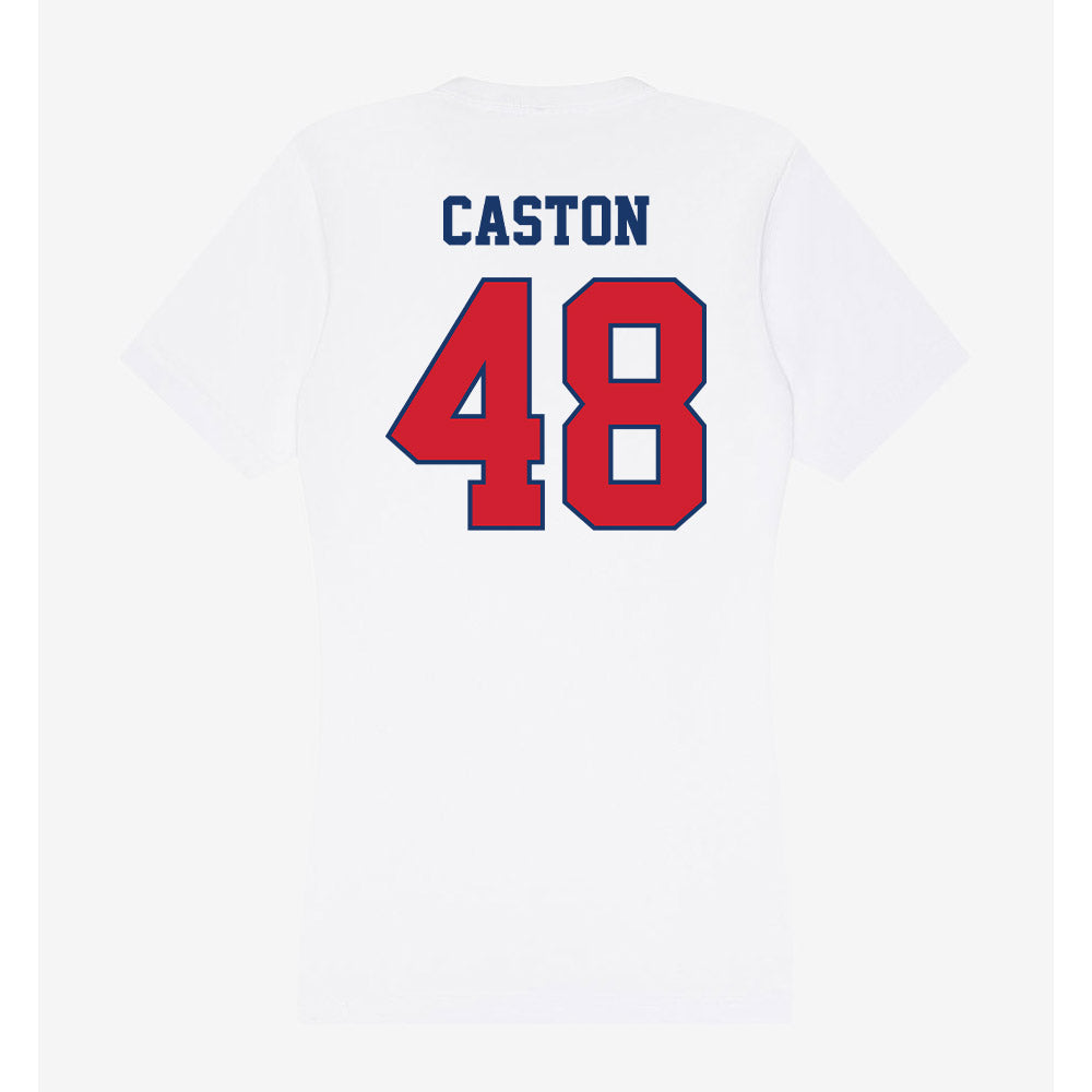 Francis Marion - NCAA Men's Soccer : Gabriel Caston - Women's V-Neck T-Shirt-1