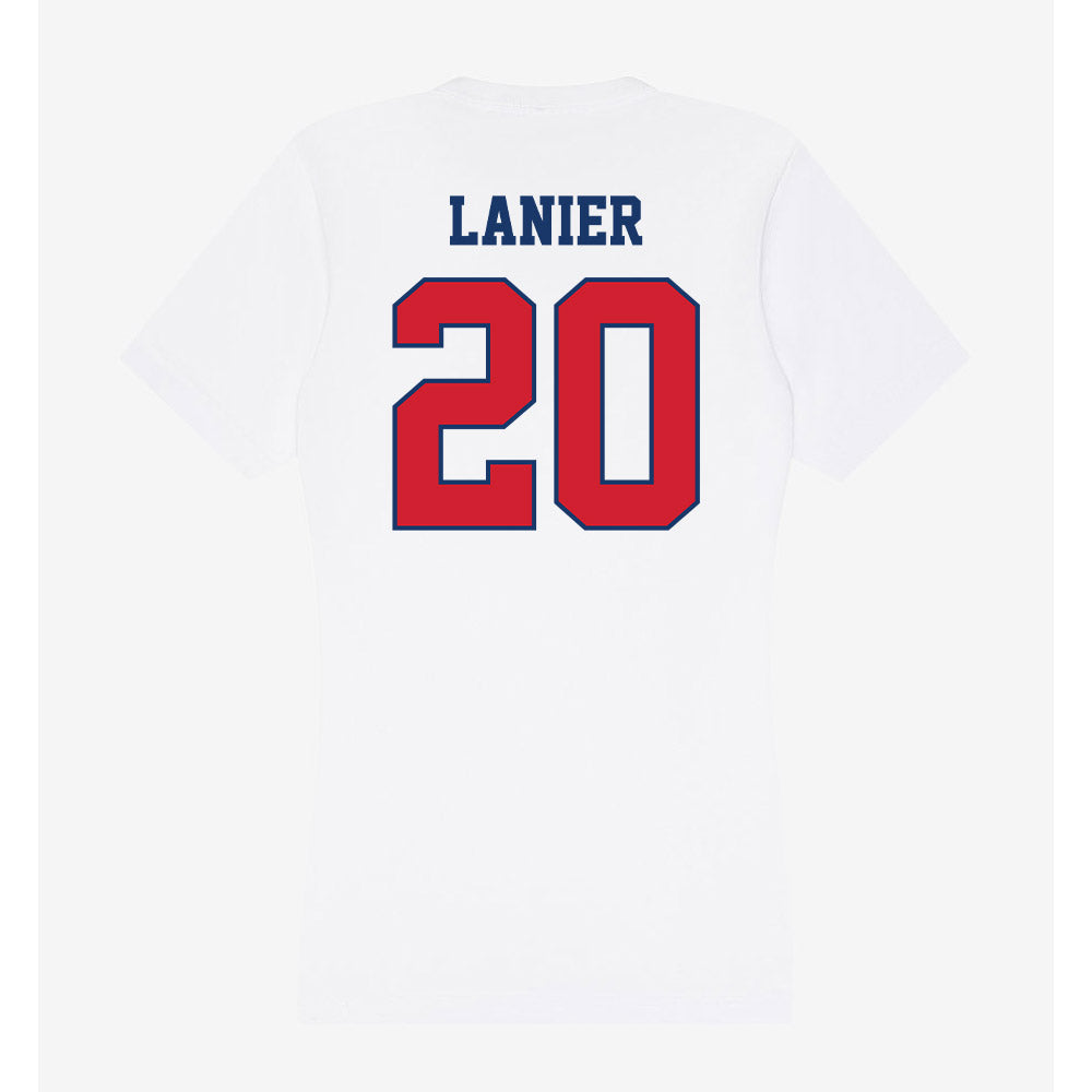 Francis Marion - NCAA Acrobatics & Tumbling : Ziva Lanier - Women's V-Neck T-Shirt-1
