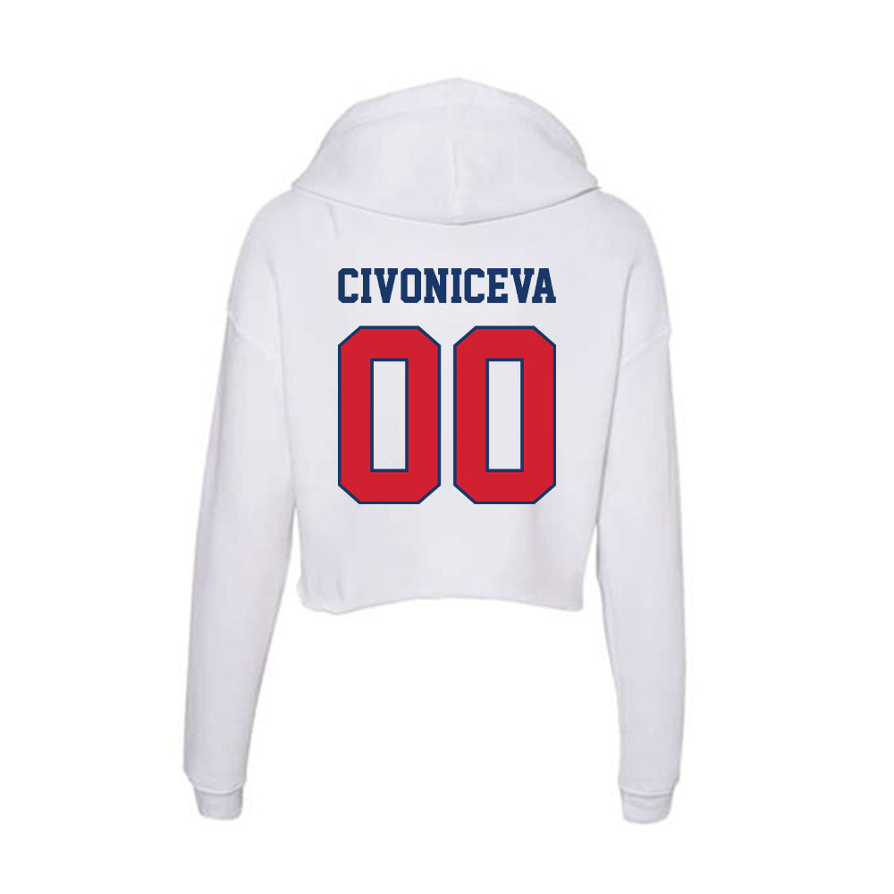 Francis Marion - NCAA Softball : Tallulah Civoniceva - Women's Crop Fleece Hoodie-1