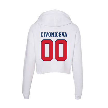 Francis Marion - NCAA Softball : Tallulah Civoniceva - Women's Crop Fleece Hoodie-1