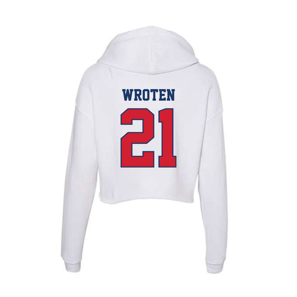 Francis Marion - NCAA Women's Basketball : Amaya Wroten - Women's Crop Fleece Hoodie-1