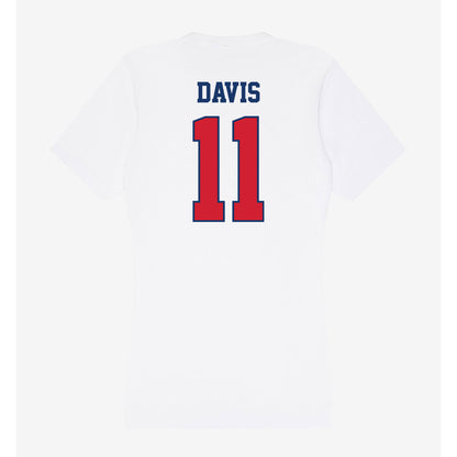 Francis Marion - NCAA Men's Basketball : Kennard Davis - Women's V-Neck T-Shirt-1
