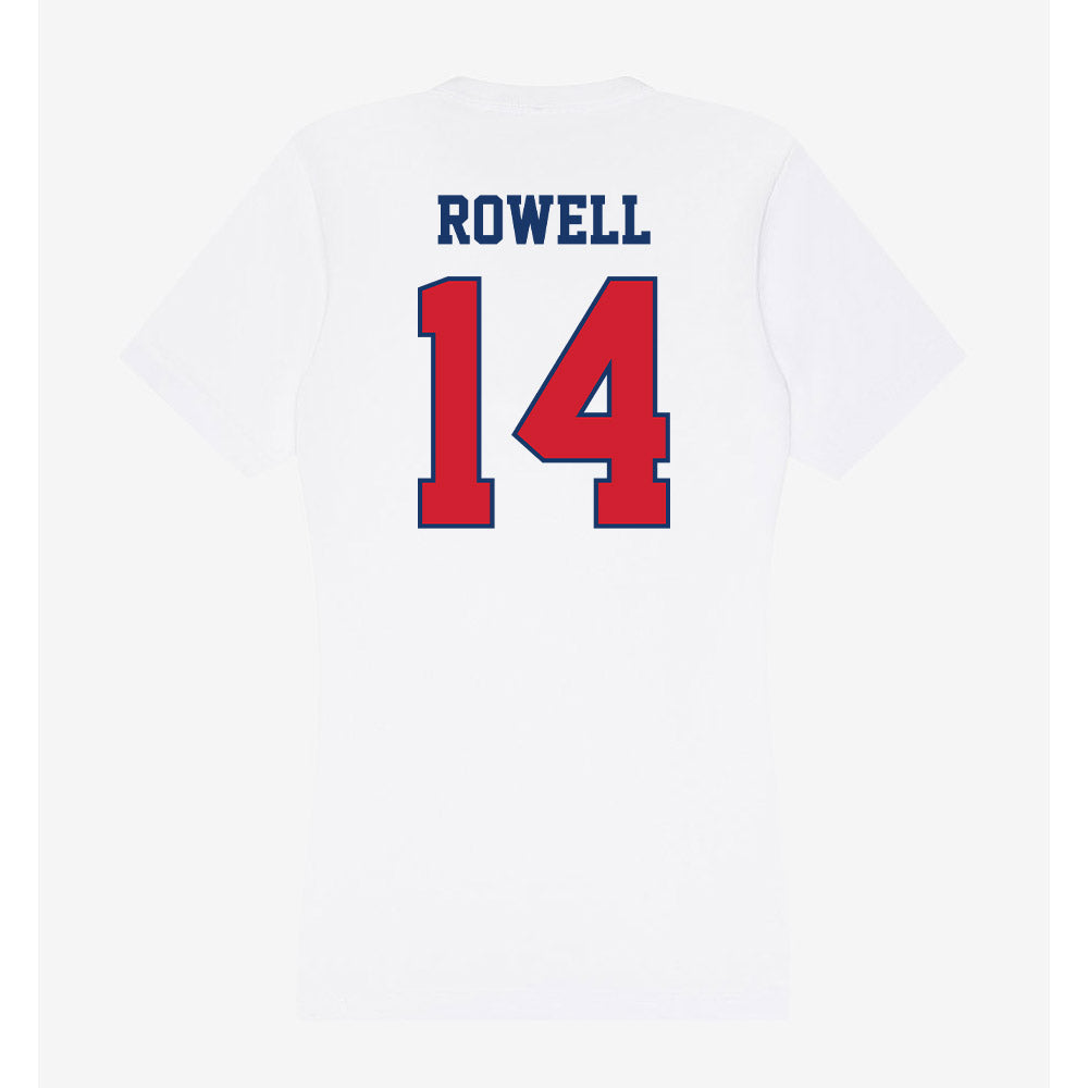 Francis Marion - NCAA Acrobatics & Tumbling : Kaylee Rowell - Women's V-Neck T-Shirt-1