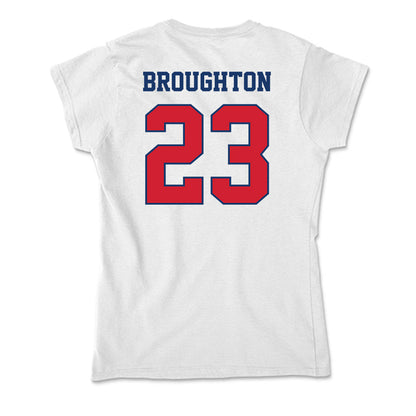 Francis Marion - NCAA Men's Basketball : Jaden Broughton - Soft Style Women’s T-Shirt-1
