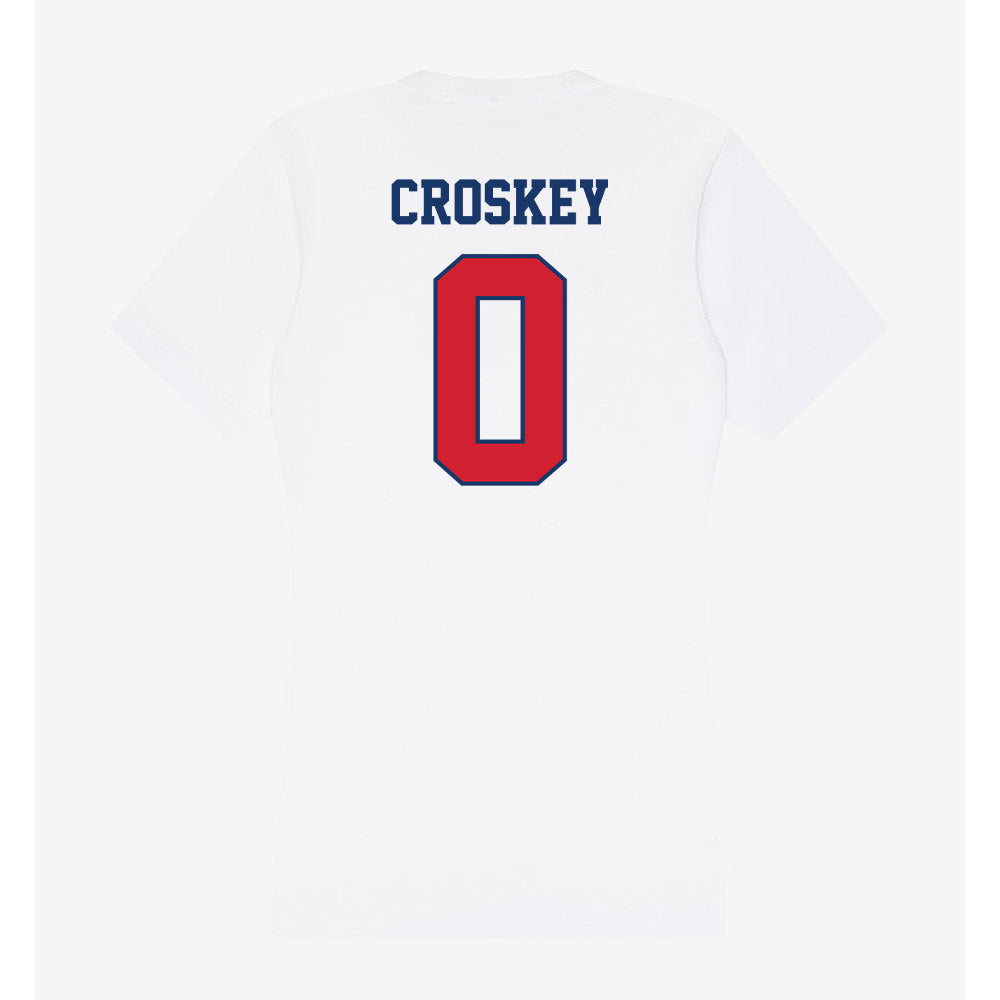 Francis Marion - NCAA Women's Basketball : Kiara Croskey - Women's V-Neck T-Shirt-1