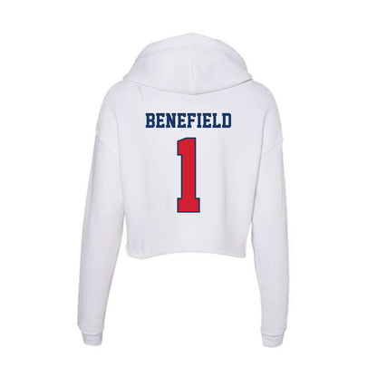 Francis Marion - NCAA Women's Basketball : Jaliyah Benefield - Women's Crop Fleece Hoodie-1