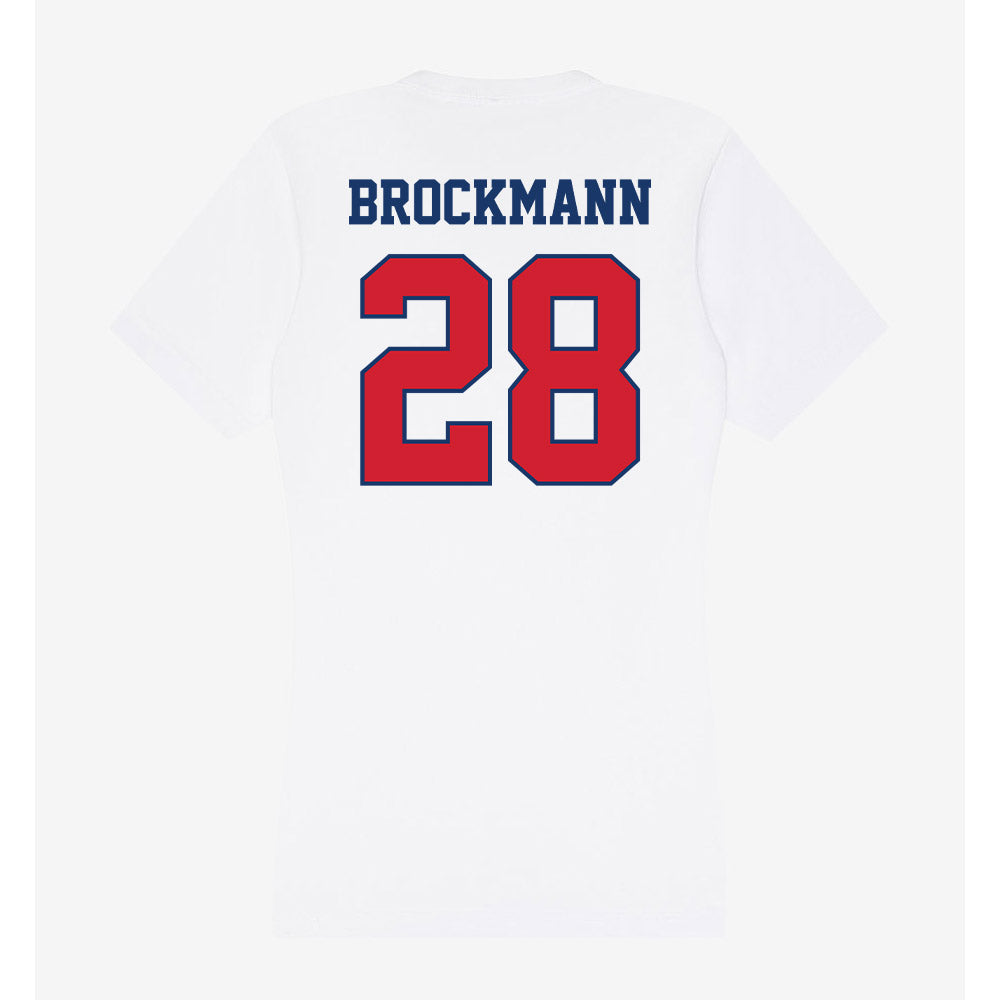 Francis Marion - NCAA Women's Soccer : Joy Brockmann - Women's V-Neck T-Shirt-1