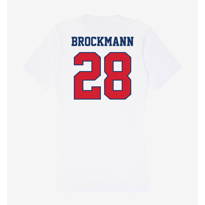 Francis Marion - NCAA Women's Soccer : Joy Brockmann - Women's V-Neck T-Shirt-1