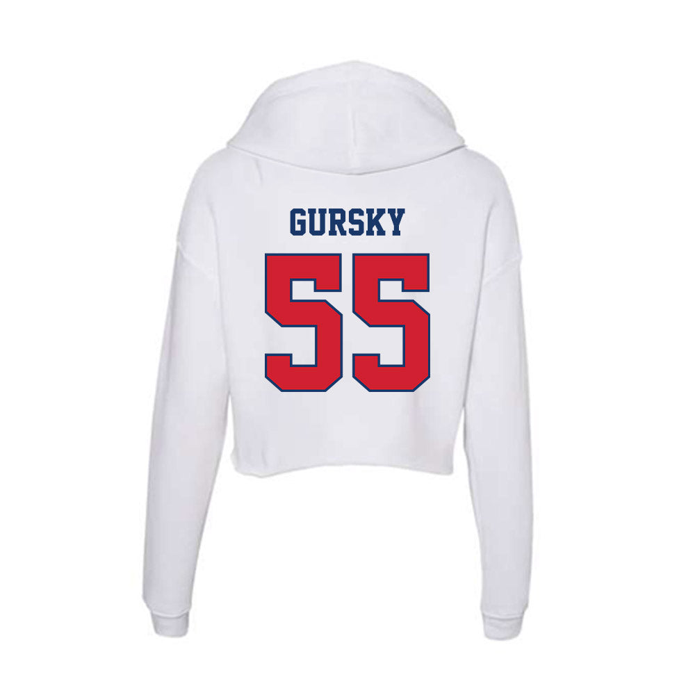 Francis Marion - NCAA Baseball : Cole Gursky - Women's Crop Fleece Hoodie-1