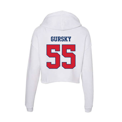 Francis Marion - NCAA Baseball : Cole Gursky - Women's Crop Fleece Hoodie-1