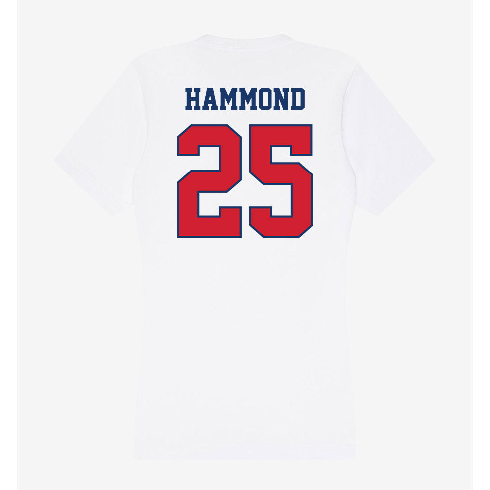 Francis Marion - NCAA Women's Basketball : Rebecca Hammond - Women's V-Neck T-Shirt-1