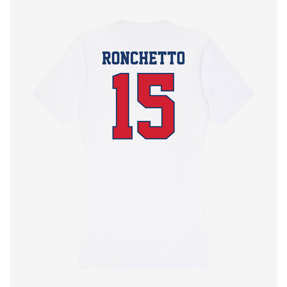 Francis Marion - NCAA Women's Volleyball : Myla Ronchetto - Women's V-Neck T-Shirt-1