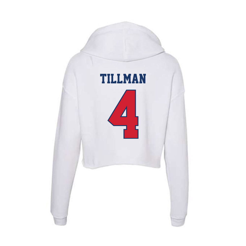 Francis Marion - NCAA Men's Basketball : AuMauri Tillman - Women's Crop Fleece Hoodie-1