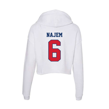 Francis Marion - NCAA Men's Soccer : Toufik Najem - Women's Crop Fleece Hoodie-1