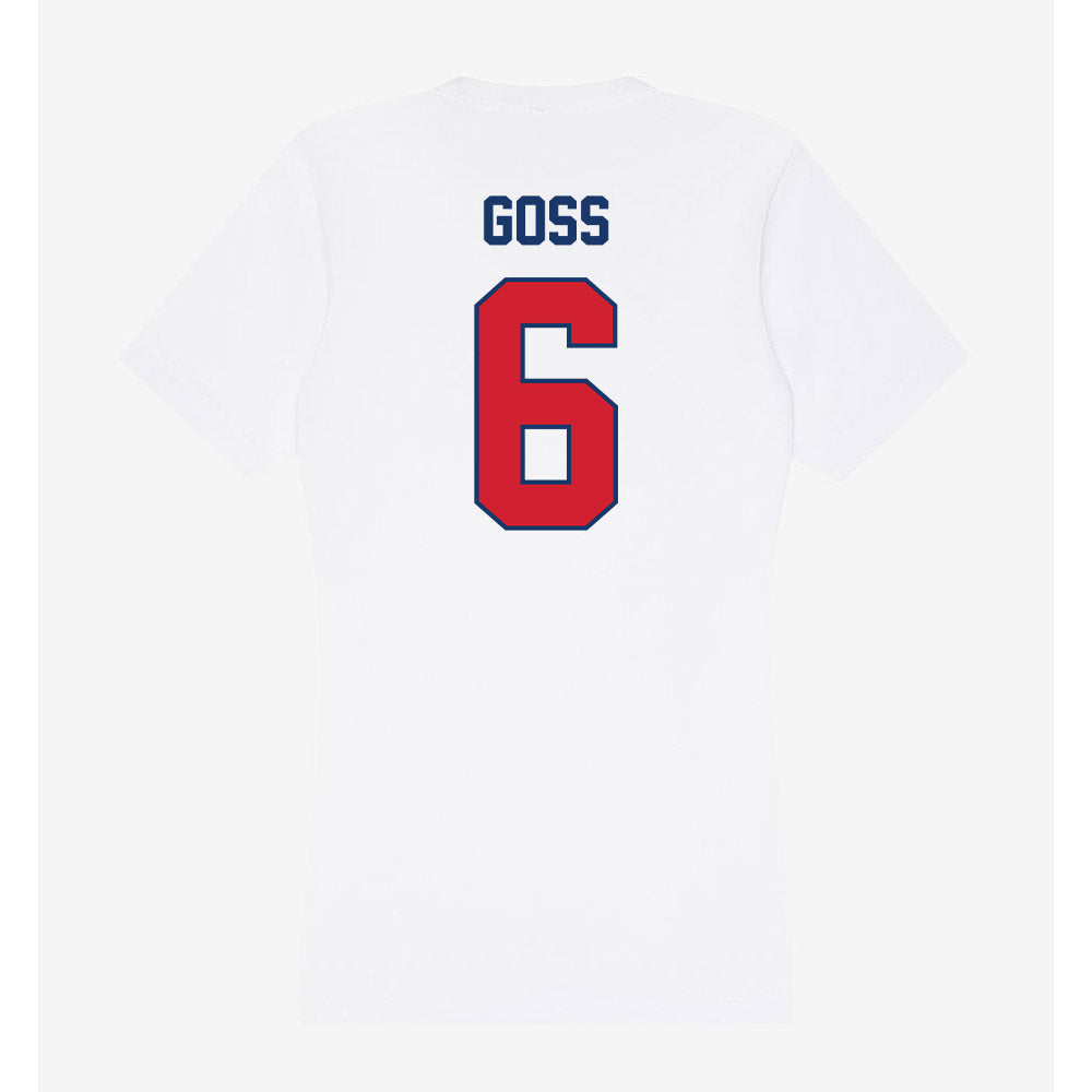 Francis Marion - NCAA Softball : Mikaela Goss - Women's V-Neck T-Shirt-1