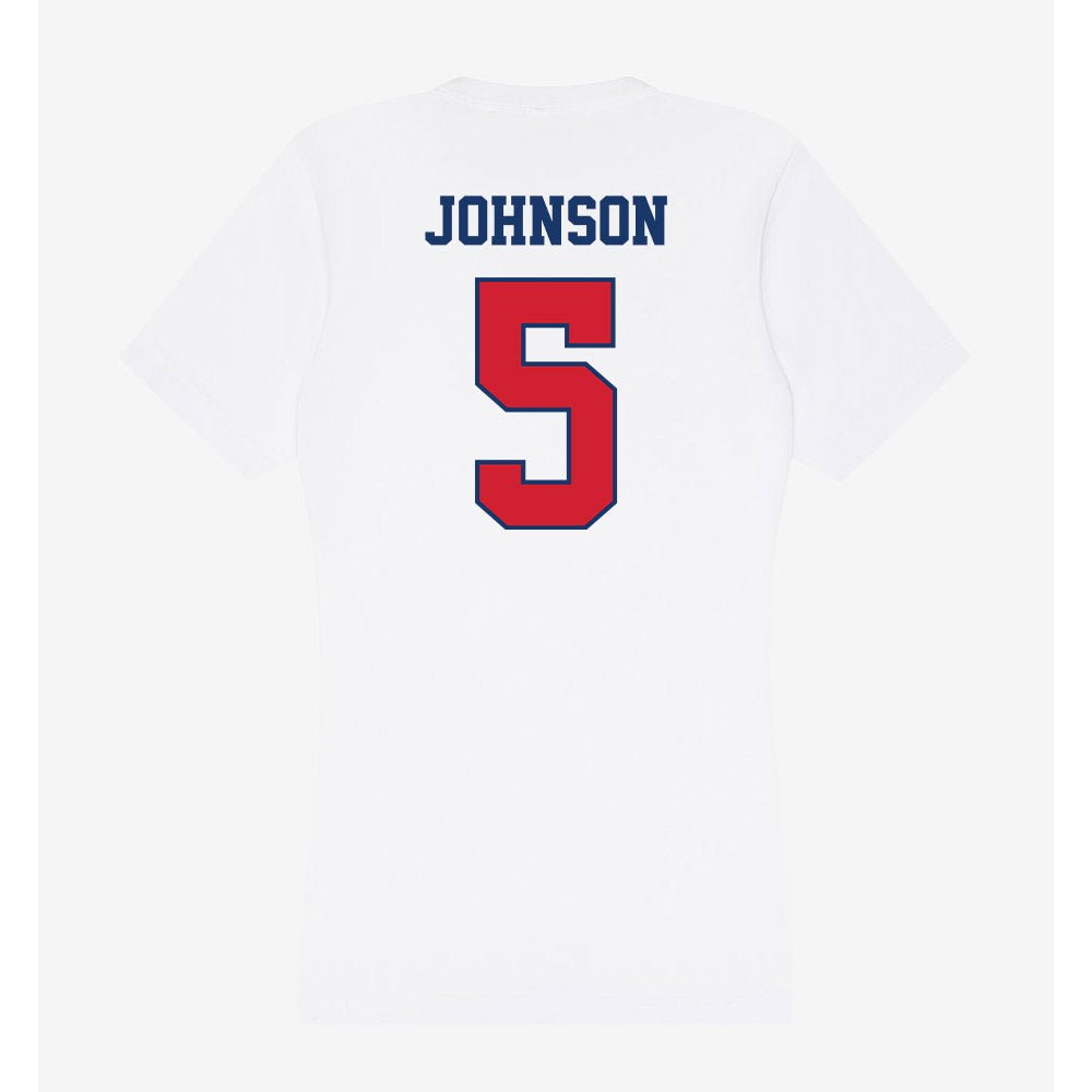 Francis Marion - NCAA Women's Volleyball : Aubrey Johnson - Women's V-Neck T-Shirt-1