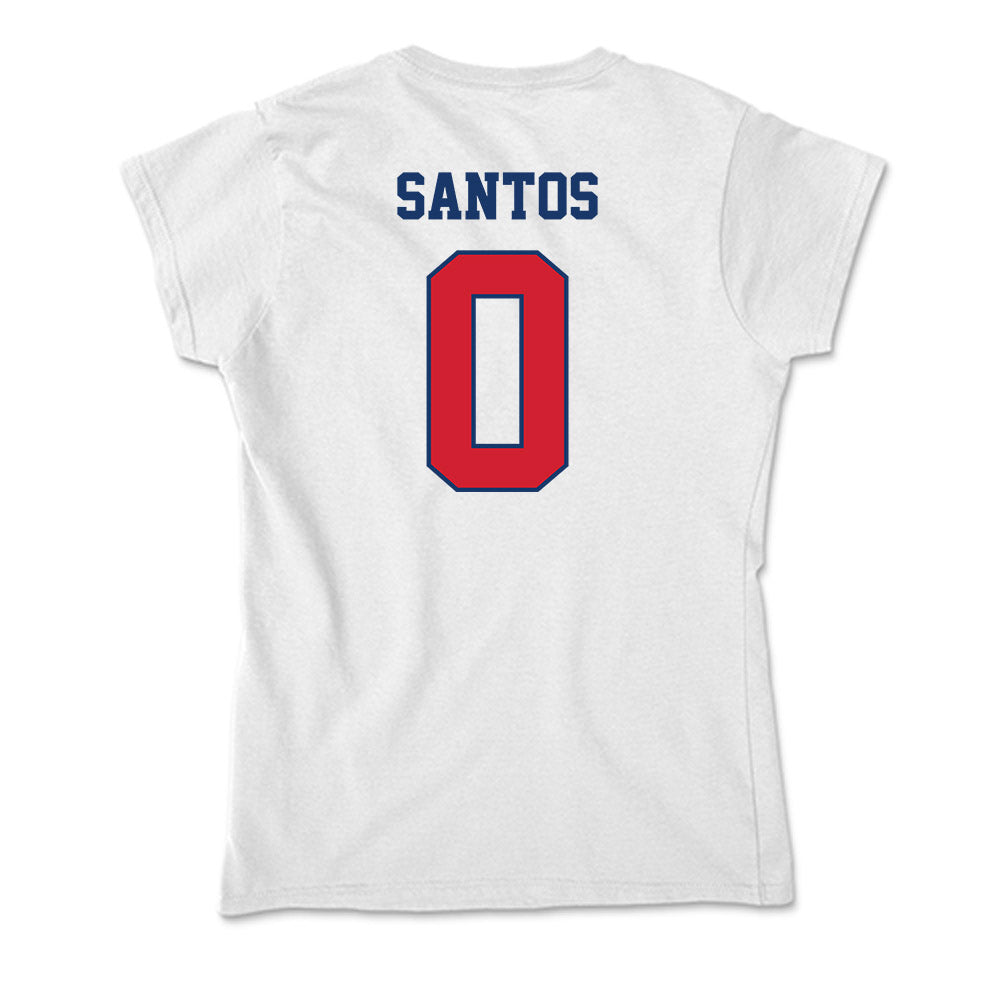 Francis Marion - NCAA Men's Basketball : Troy Santos - Soft Style Women’s T-Shirt-1