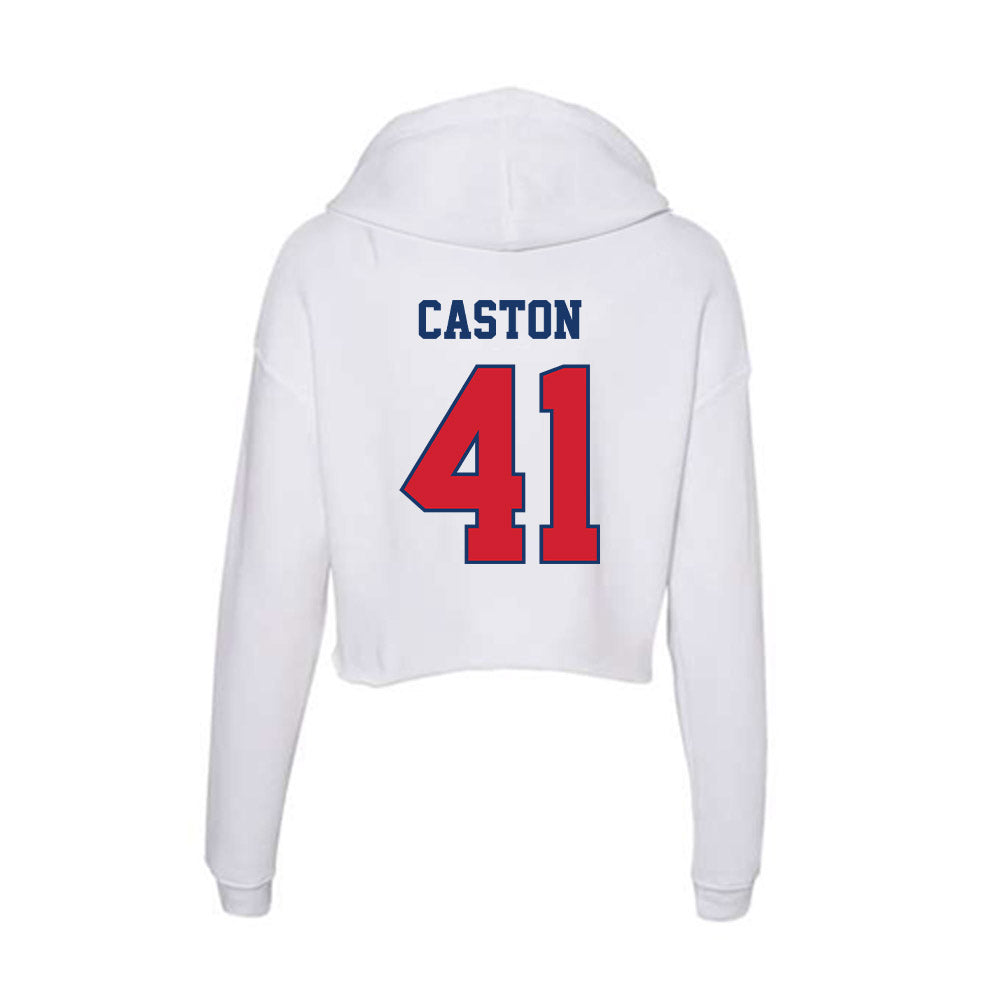 Francis Marion - NCAA Men's Soccer : Gabriel Caston - Women's Crop Fleece Hooded Sweatshirt-1