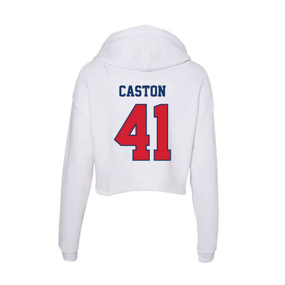 Francis Marion - NCAA Men's Soccer : Gabriel Caston - Women's Crop Fleece Hooded Sweatshirt-1