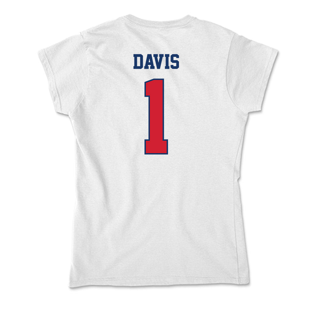 Francis Marion - NCAA Men's Basketball : Shannon Davis - Soft Style Women’s T-Shirt-1