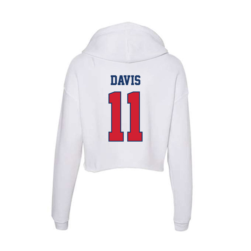 Francis Marion - NCAA Men's Basketball : Kennard Davis - Women's Crop Fleece Hoodie-1