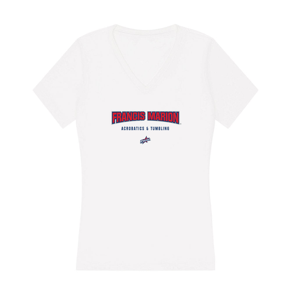Francis Marion - NCAA Acrobatics & Tumbling : Bethany Tymes - Women's V-Neck T-Shirt-0