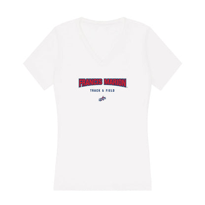 Francis Marion - NCAA Men's Track & Field : Ryan Hunter - Women's V-Neck T-Shirt-0