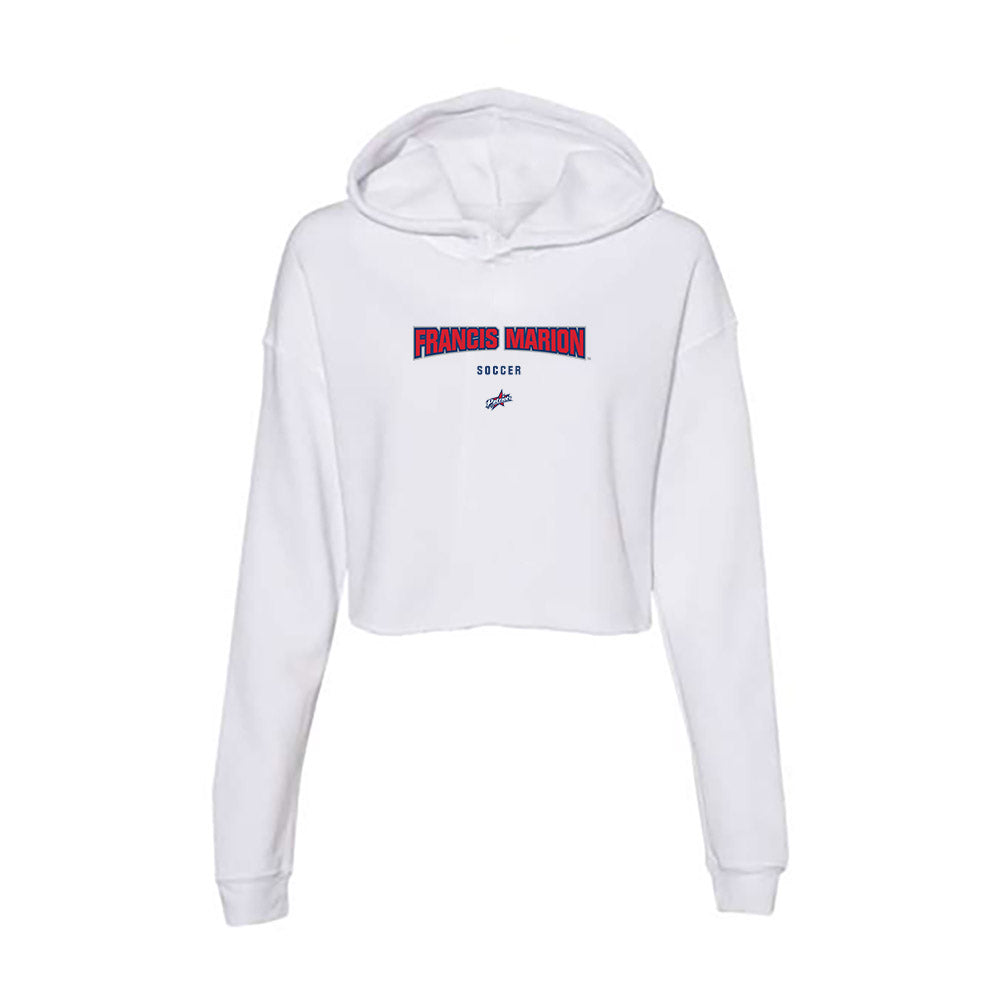 Francis Marion - NCAA Men's Soccer : Gabriel Caston - Women's Crop Fleece Hooded Sweatshirt-0