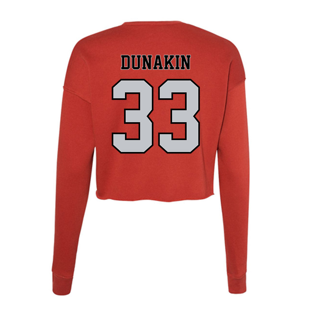 CSUN - NCAA Softball : Katelyn Dunakin - Women's Cropped Crew Fleece-1