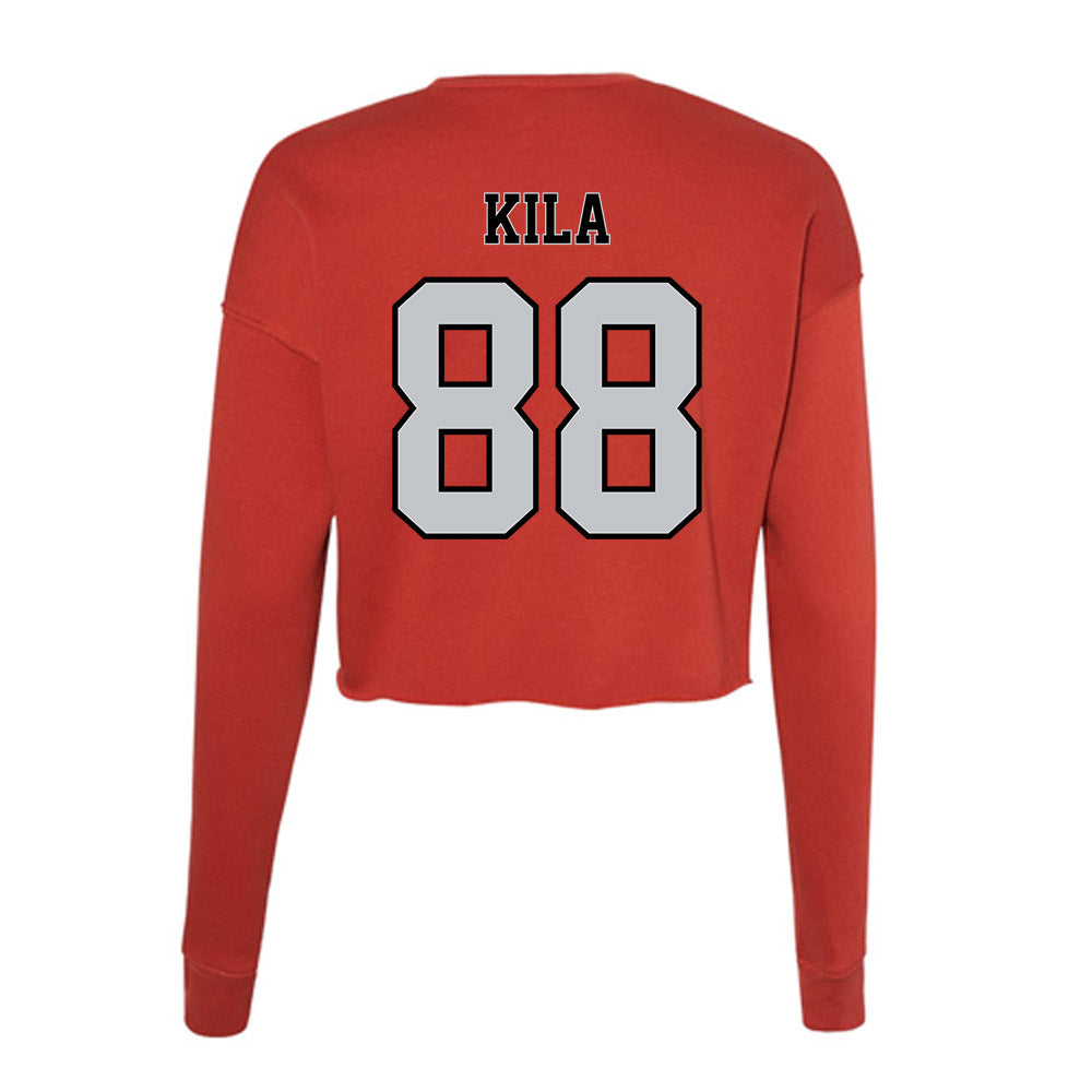 CSUN - NCAA Softball : Mackenzie Kila - Women's Cropped Crew Fleece-1