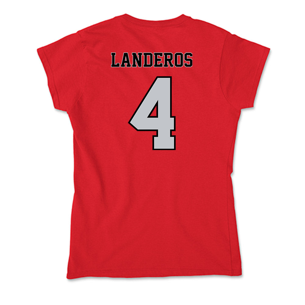 CSUN - NCAA Softball : Alexa Landeros - Soft Style Women’s T-Shirt-1