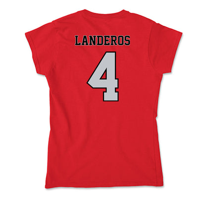 CSUN - NCAA Softball : Alexa Landeros - Soft Style Women’s T-Shirt-1