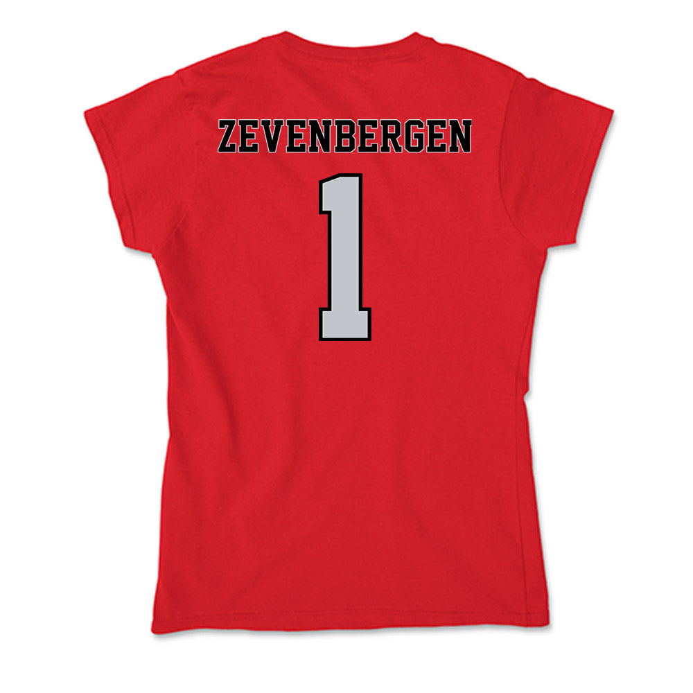CSUN - NCAA Beach Volleyball : Alexis Zevenbergen - Soft Style Women’s T-Shirt-1