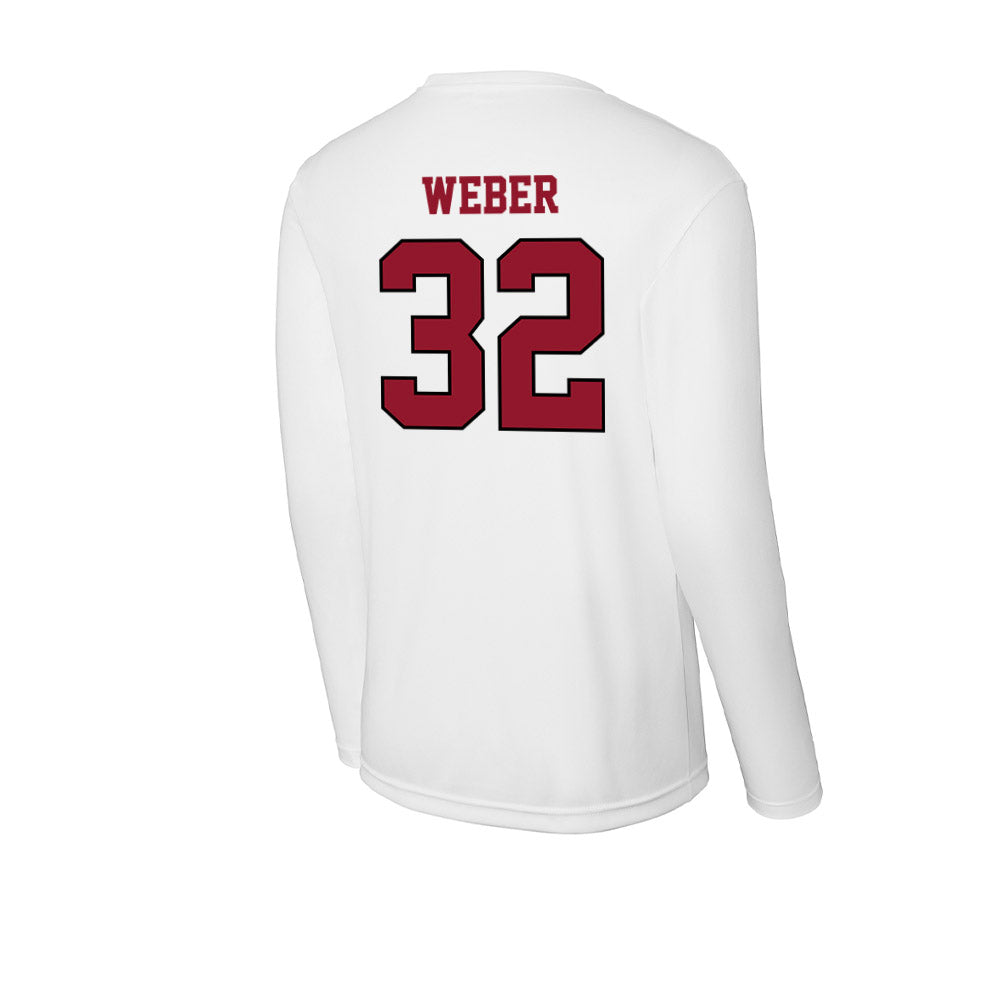 Lafayette College - NCAA Football : Ethan Weber - Activewear Long Sleeve T-Shirt-1