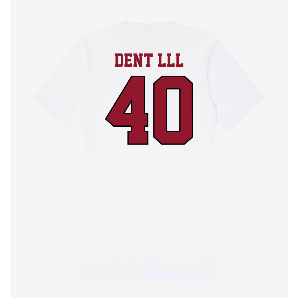 Lafayette College - NCAA Football : Michael Dent lll - Women's V-Neck T-Shirt-1
