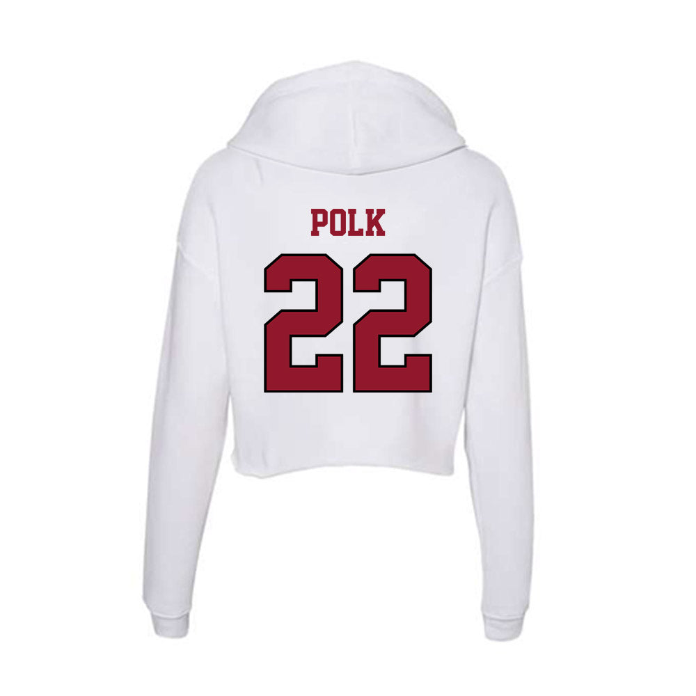 Lafayette College - NCAA Football : Jeremiah Polk - Women's Crop Fleece Hoodie-1