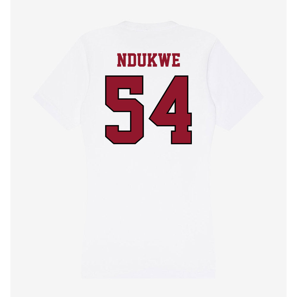 Lafayette College - NCAA Football : Mcbright Ndukwe - Women's V-Neck T-Shirt-1