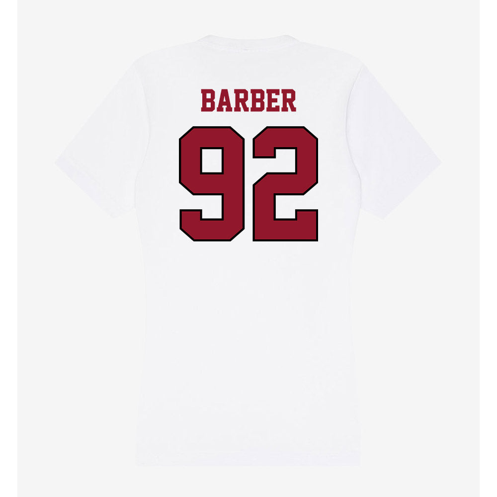 Lafayette College - NCAA Football : Will Barber - Women's V-Neck T-Shirt-1