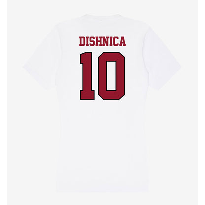 Lafayette College - NCAA Men's Soccer : Samir Dishnica - Women's V-Neck T-Shirt-1
