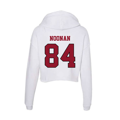 Lafayette College - NCAA Football : Peter Noonan - Women's Crop Fleece Hooded Sweatshirt-1